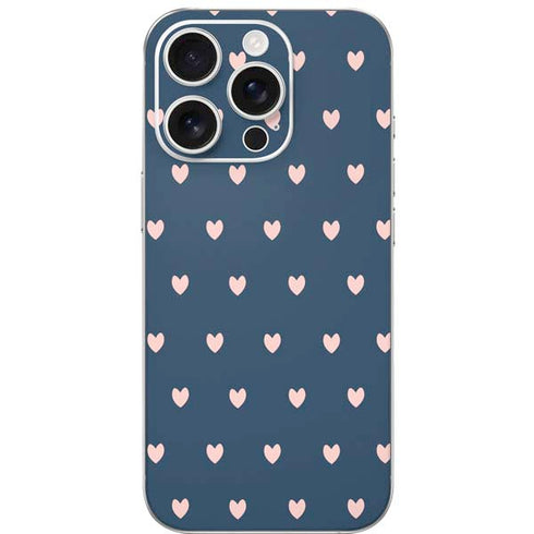 Blue and Pink Hearts iPhone 16 Pro Skin